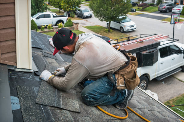 Professional Roof Inspection technician working in Richland, MI